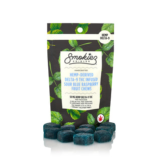 Sour Blue Raspberry 10pk 50mg Hemp Delta-9 Gummies