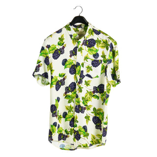 Smokiez / Harborside Collab - Blackberries and Cream Button Up Shirt