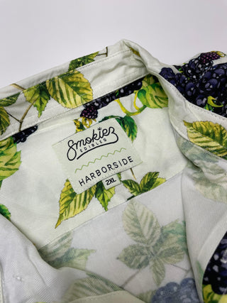 Smokiez / Harborside Collab - Blackberries and Cream Button Up Shirt