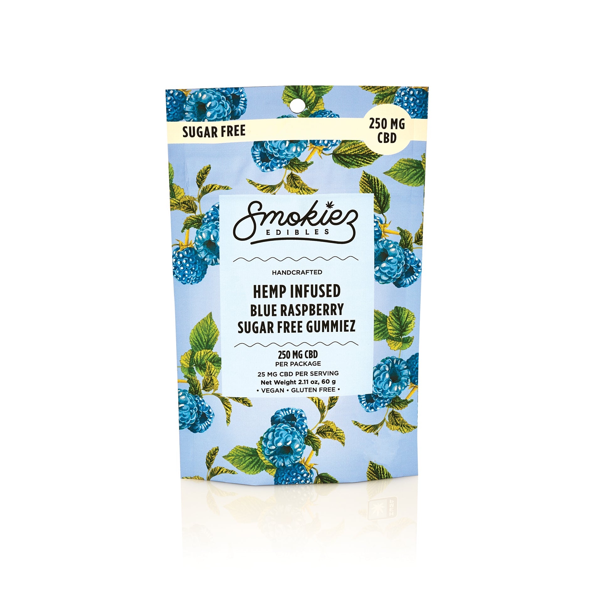 Sugar Free Blue Raspberry CBD Gummies - Blue Raspberry