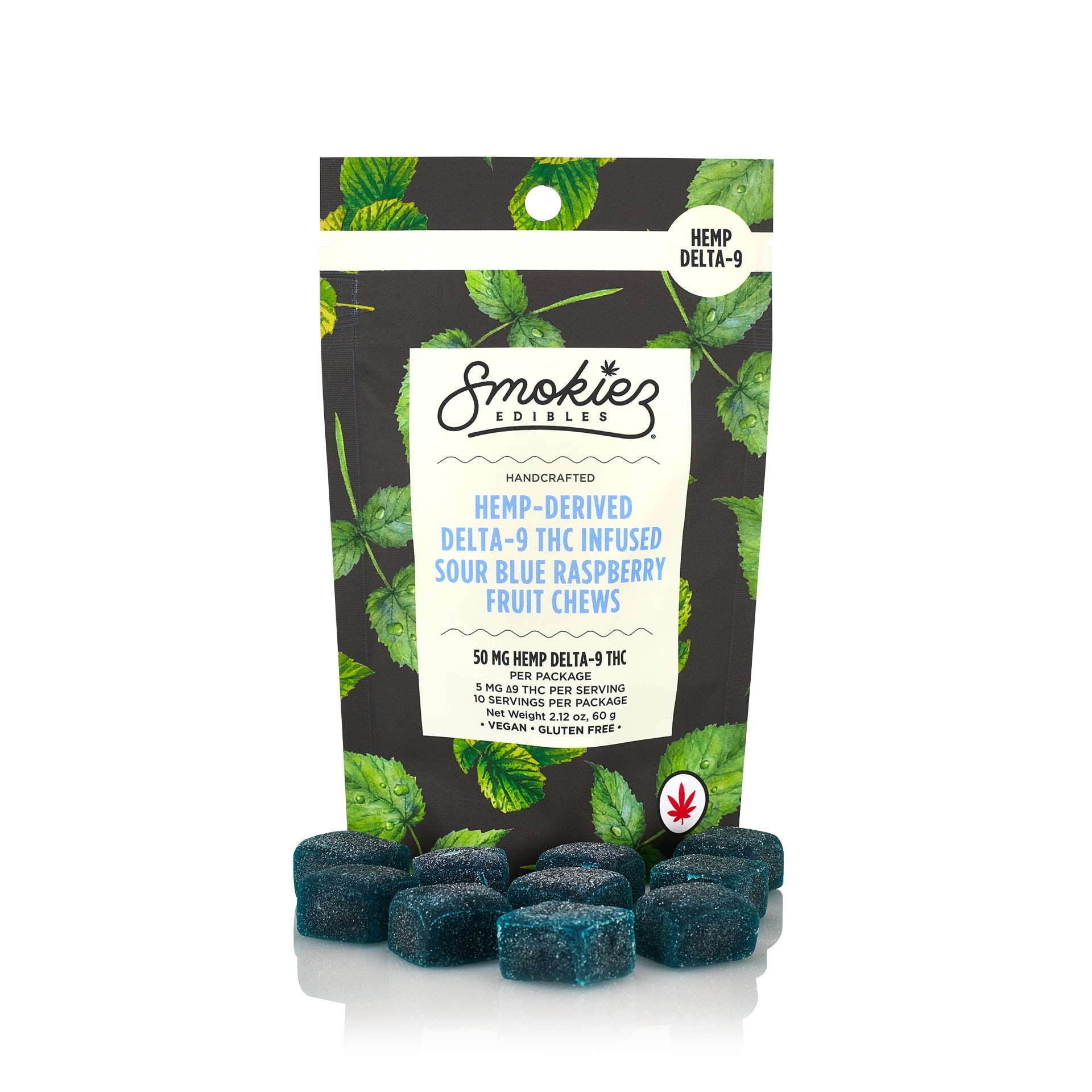 Sour Blue Raspberry 10pk 50mg Hemp Delta-9 Gummies